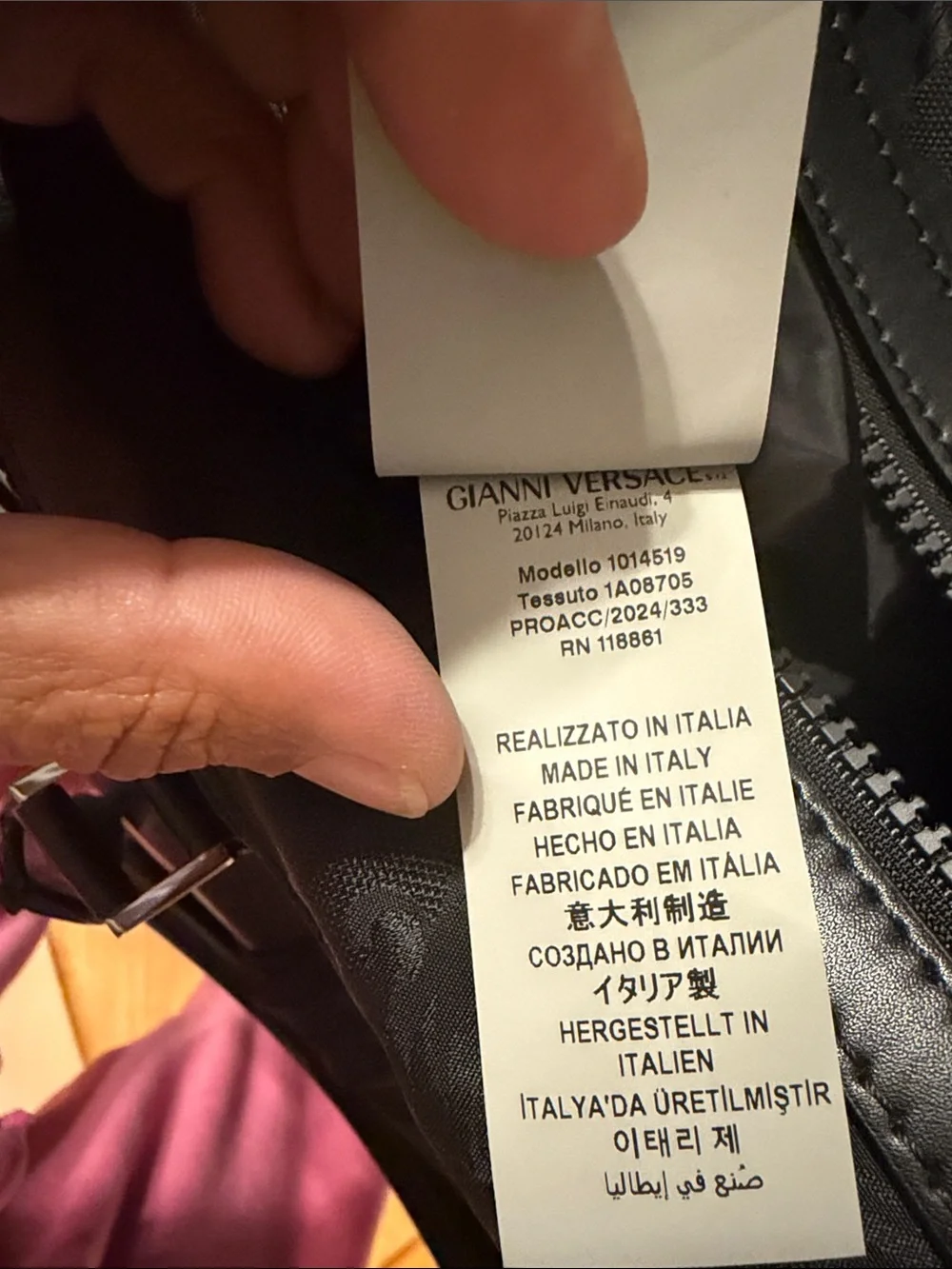 Authentic Versace Barocco Travel Bag